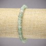 Bracelet élastique en néphrite naturelle – rondelles lisses, diamètre 6×4 mm, longueur 18 cm ±