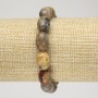 Bracelet élastique en agate marocaine, diamètre 10×14 mm+