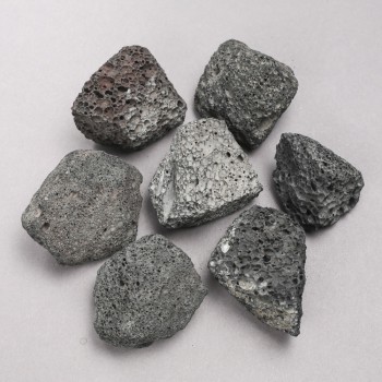 Pierres naturelles de lave décoratives, diamètre 40 × 30 mm ± (conditionnement 100 g) assortiment de tailles