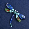Soldes ! Broche papillon argenté et émaillé 70 × 50 mm +