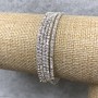 Bracelet en spirale à cinq tours avec strass