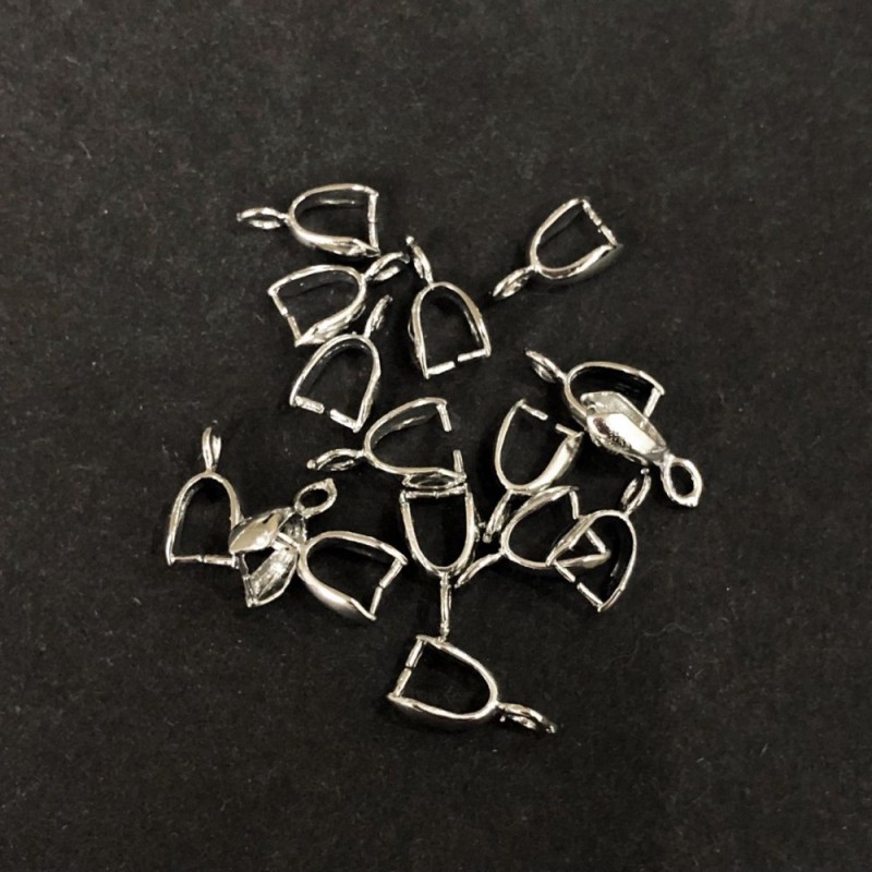 Base de pendentif arête 12×3,5 mm, conditionnement 17 pièces ± 5 g
