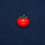 Broche-pendentif Tomate, métal doré 25×28 mm +