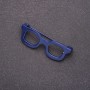 Broche Lunettes mini bleues 42×15 mm