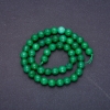 Perles sur fil en imitation chrysoprase, facettées, diamètre 7,5 mm, longueur 36 cm +