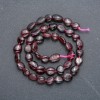 Perles sur fil en pierre naturelle – Grenat facetté, diamètre 9×8 mm, longueur 42 cm +