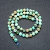 Perles sur fil en amazonite, billes lisses, diamètre 6 mm ±, longueur 39 cm