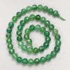 Perles de chrysoprase en pierre naturelle, perles facettées sur fil, diamètre environ 8 mm, longueur environ 39 cm