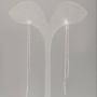 Boucles d'oreilles puces Xuping, longueur 10 cm et plus