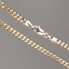 Collier Xuping doré à l’or 18 carats, chaîne panzer, longueur 50 cm, épaisseur 3,5 mm