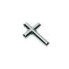 Pendentif croix en hématite, diamètre 31 × 43 × 6 mm+