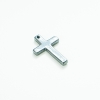 Pendentif « Croix » en hématite, diamètre 22×33 mm, 5×3 mm+