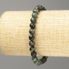 Bracelet jaspe océanique, perles lisses, diamètre 6,5 mm, longueur 18 cm (élastique)