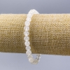 Bracelet en bilomorite, pierre naturelle, boule lisse, diamètre 6 mm ±, longueur 18 cm (élastique)