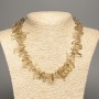 Collier en pierre naturelle Quartz couleur vin, éclat «aiguille»