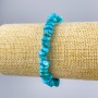 Bracelet éclats de turquoise, diamètre 8×4 mm, longueur 18 cm (élastique)