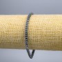 Bracelet «Hématite Fleur», diamètre 4×3 mm ±, longueur 18 cm (élastique)