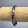 Bracelet en hématite, disques 8×2 mm, longueur 18 cm (élastique)