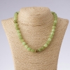 Collier en pierre naturelle d’onyx, perles lisses, longueur 45 cm, diamètre 10 mm