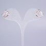 Manchette triple Xuping doré 18K, strass blancs 14x10mm +