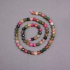 Perles sur fil, tourmaline naturelle, perle facettée, diamètre 8 mm +-, longueur 38 cm +-