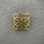 Broche Accent en métal doré 40x40 mm +