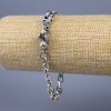 Bracelet-chaîne «Misha» métal argenté 30,5 × 10 mm, épaisseur 7 mm, longueur 22 cm +
