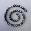 Perles de chrysocolle – pierre naturelle, billes lisses, diamètre 8,5 mm, longueur 39 cm +/-
