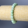 Bracelet en amazonite, pierre naturelle, perles lisses, diamètre 8,5 mm, longueur 18 cm (élastique)