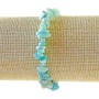 Bracelet en amazonite naturelle – perles miniatures 6×3 mm, longueur 18 cm ± (élastique)