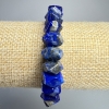 Bracelet en lazurite, pierre naturelle, rondelle facettée, diamètre 10×7 mm +-, longueur 18 cm +- (élastique)